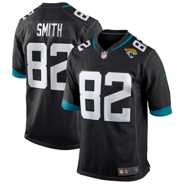 mens nike jimmy smith black jacksonville jaguars game retired player jersey